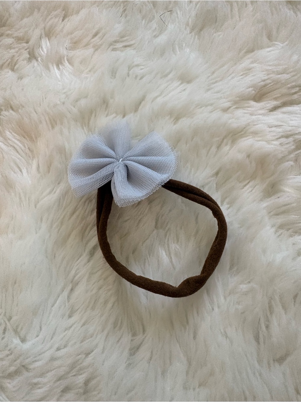 Noralee periwinkle flutter tulle headband
